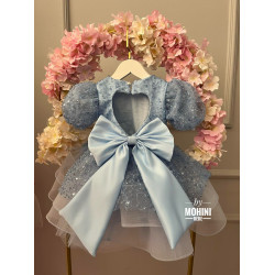 Rochie paiete fetita - Rochie Blue Calla