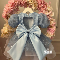 Rochie paiete fetita - Rochie Blue Calla