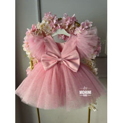 Rochie ocazie fete - Rochie roz Brillo Rosa