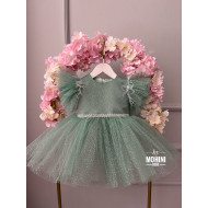 Rochie fete Brillo Verde