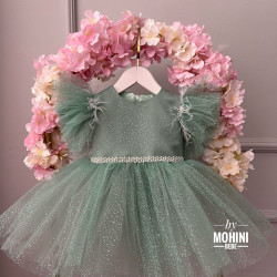 Rochie fete Brillo Verde