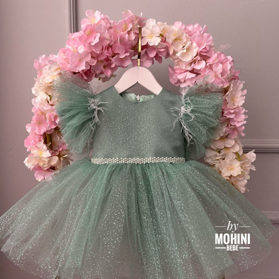 Rochie fete Brillo Verde