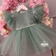 Rochie fete Brillo Verde