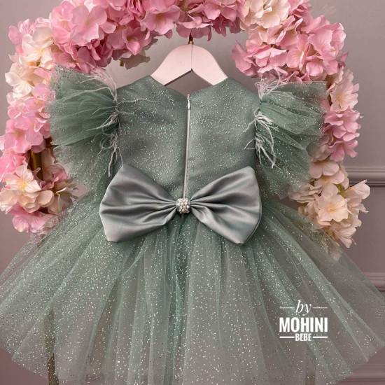 Rochie fete Brillo Verde