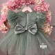 Rochie fete Brillo Verde