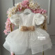 Rochie petrecere fete - Rochie alba paiete Calla