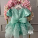 Rochie fete eleganta paiete turcoaz Calla Turquoise