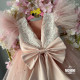 Rochie roz prafuit fete -Rochie dantela EFFIE