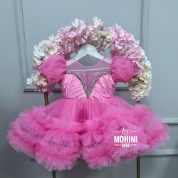 Rochie fete roz voluminoasa For a Special Princess