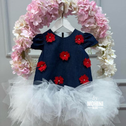 Rochie fete material denim Freya Denim Dress