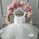 Rochie fete Glitter White Dress