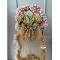 Rochie fete Gold Baby Dress