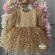 Rochie fete Gold Princess