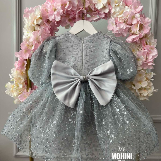 Rochie fete Gray Sparkles
