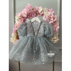 Rochie fete Gray Sparkles