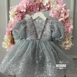 Rochie fete Gray Sparkles