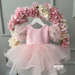 Rochie elegantă fete - Rochie roz Little Baby Princess