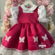 Rochie fete Scufita cu fluturasi si dantela alba Little Butterflies