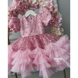 Rochie fete New Pinky Sparkles Dress