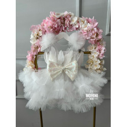 Rochie fete New White Feathers