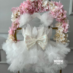 Rochie fete New White Feathers