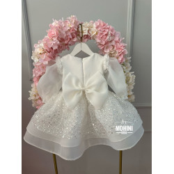 Rochie mireasa fetita New White Kaelie