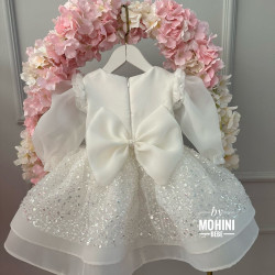 Rochie mireasa fetita New White Kaelie