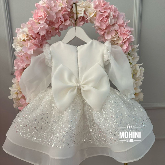 Rochie mireasa fetita New White Kaelie