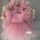 Rochie fete roz cu sclipici Nueva Brillo Rosa