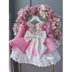 Rochie eleganta roz cu dantela fetita Pink Dayanara