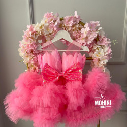 Rochie fete Pink Feathers