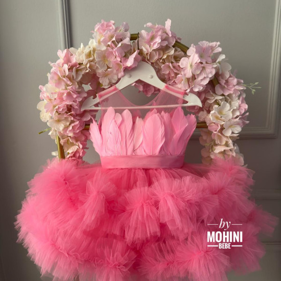 Rochie fete Pink Feathers
