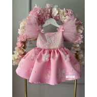 Rochie fete tematica fluturasi Pink Min Butterflies