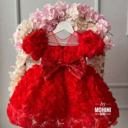 Rochie fete Red Rose Flowers