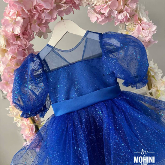 Rochie fete eleganta Shine Royal Blue