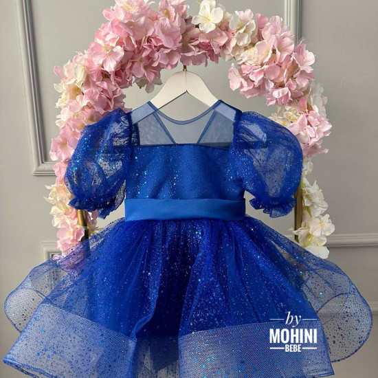Rochie fete eleganta Shine Royal Blue