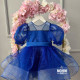 Rochie fete eleganta Shine Royal Blue