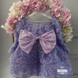 Rochie fete Special Lilac Rose Flowers