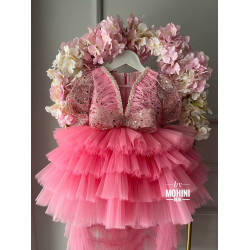 Rochie fete paiete roz Special Pink Calla