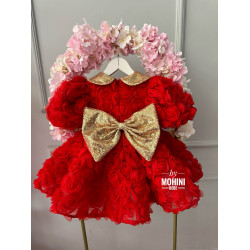 Rochie fete Special Red Flowers