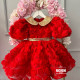 Rochie fete Special Red Flowers