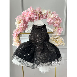 Rochie fetita cu paiete negre Sweet Black