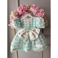 Rochie fete Turquoise Little Flowers