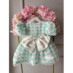 Rochie fete Turquoise Little Flowers