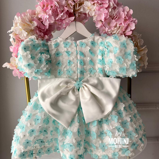 Rochie fete Turquoise Little Flowers
