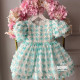 Rochie fete Turquoise Little Flowers