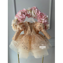 Rochie fete paiete aurii Unique Gold Calla