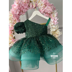 Rochie fetite verde cu paiete Unique Princess Dress