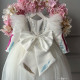 Rochie fete alba eleganta cu trena Unique White Princess