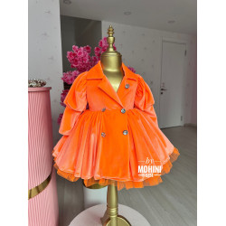 Rochie fete tip sacou din catifea Velvet Merryn